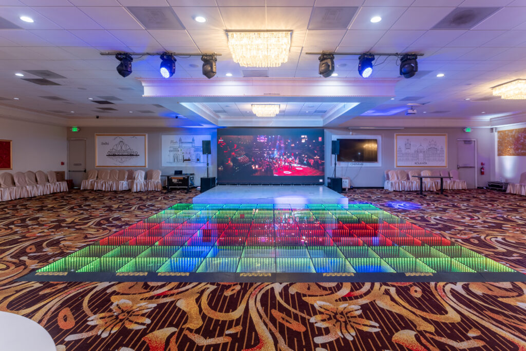 Spacious dance floor at Quinceanera Venue Sunnyvale