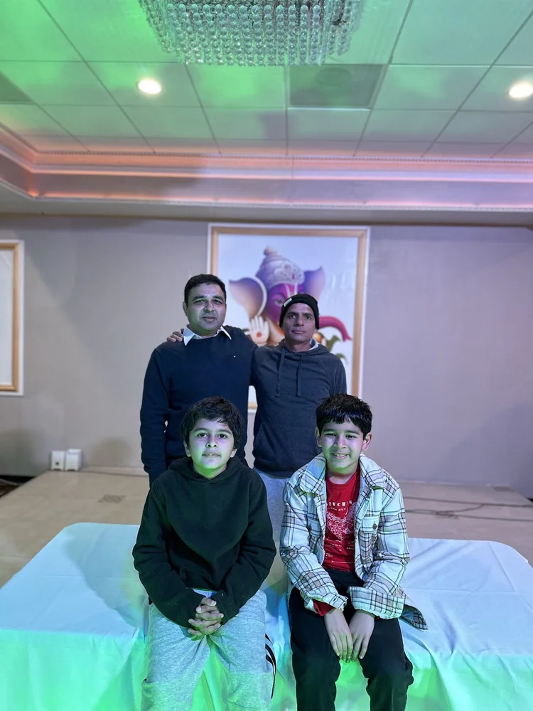 The Shubham Story 7 The founders with the next generation at Shubham Halls